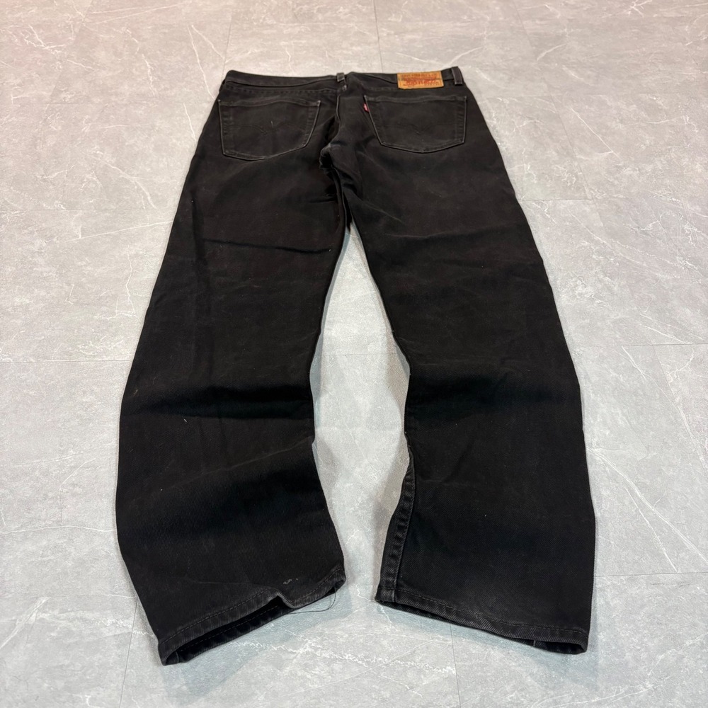 Levis 505 Mens Regular‎ Fit Straight Leg Faded Black Denim Jeans W33 L32